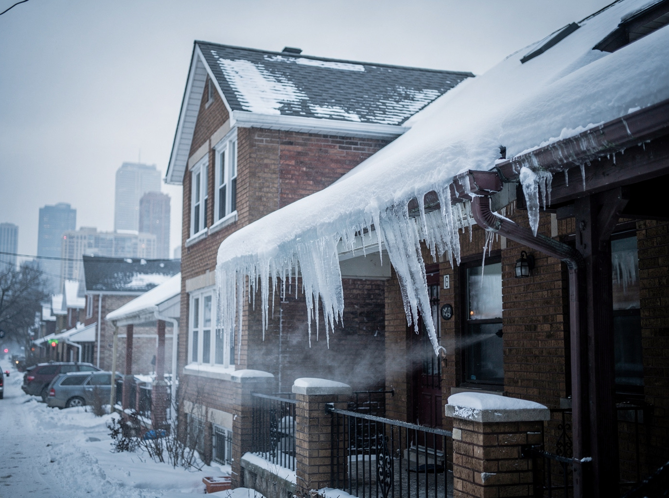 How Chicago Winters Lead to Ice Dams and Gutter Strain